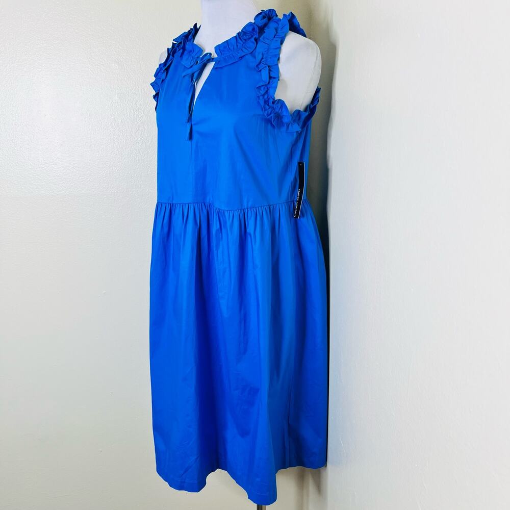 Maggy London Royal Blue Ruffle Midi Dress - Picture 3 of 11